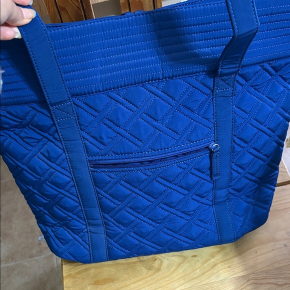 Vera Bradley Blue Quilted Tote Bag - Picture 4 of 10